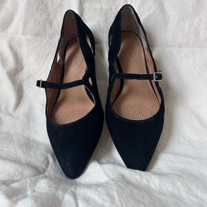 Corso Como Elegant Black Suede Flat Women's Shoes
